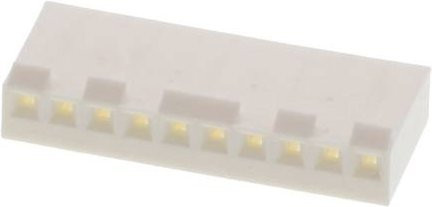 Molex Buchsengehäuse-Kabel aus Kunststoff, Polzahl: 10, Farbe: Weiß - Bild 1