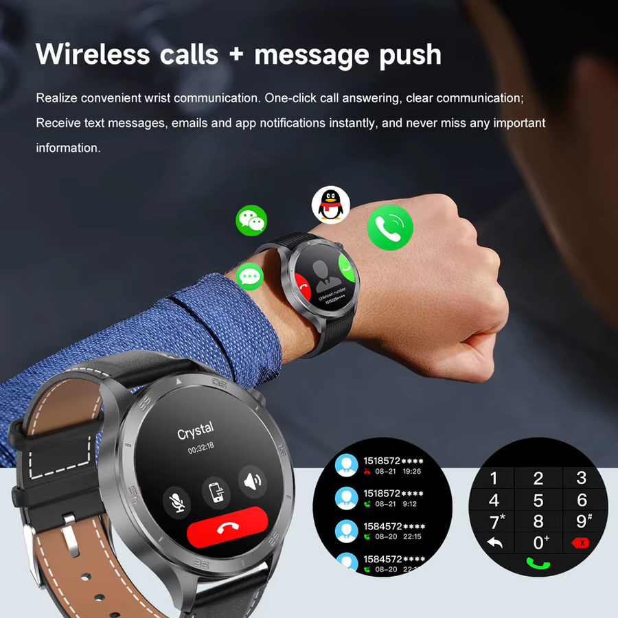 OPPO Smartwatch für Männer mit Bluetooth-Anruffunktion, IP68 wasserdicht und Fitness Tracker in Blau - Bild 5