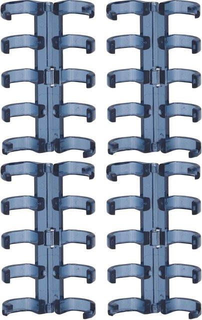 20 Stück Igeteck Binderinge mit segmentiertem Design in Blau, 11mm Bindedicke für bis zu 60 Blatt - Bild 1