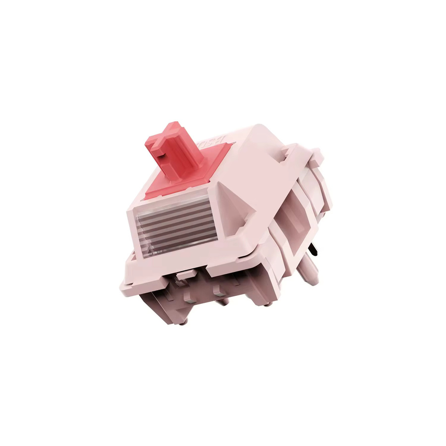 Bsun Light Sakura Switch Mechanische Tastaturschalter Pink HiFi Linear mit Kondensator Linse werkseitig geschmiert 37g/43g - Bild 2