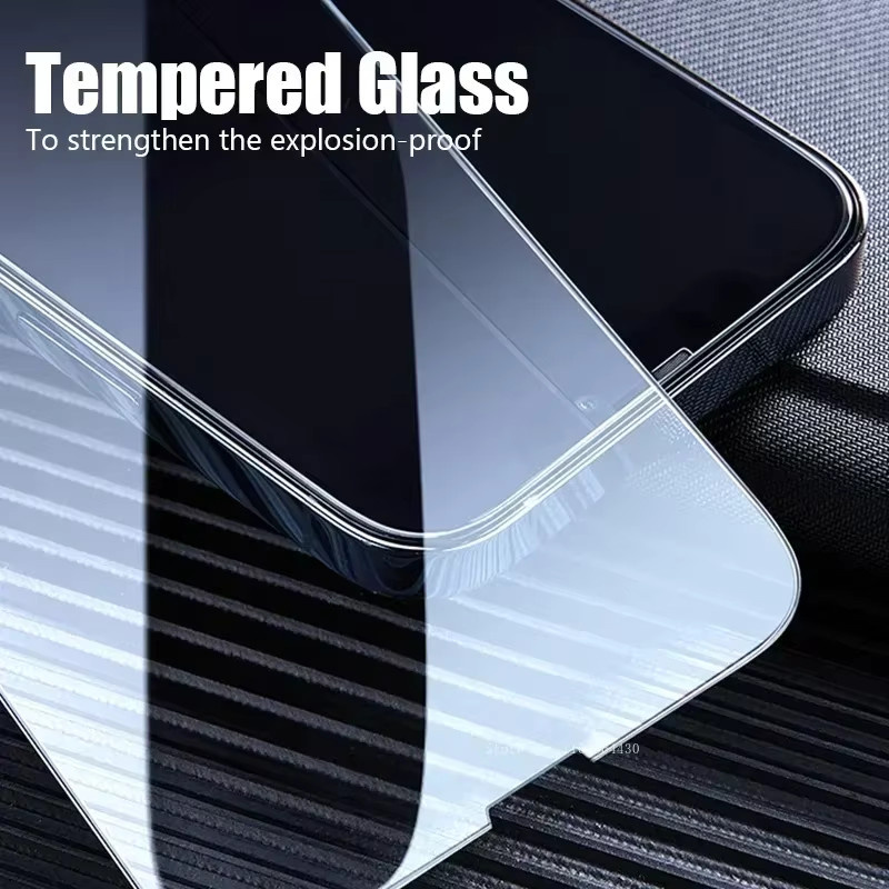 2 Stück Displayschutzfolien aus gehärtetem Glas für Apple iPhone (kompatibel mit iPhone 16 Pro Max, 15, 14, 13, 12, 11, Mini, Plus, SE, XR, X, XS Max, 8, 7, 6S), transparent - Bild 4