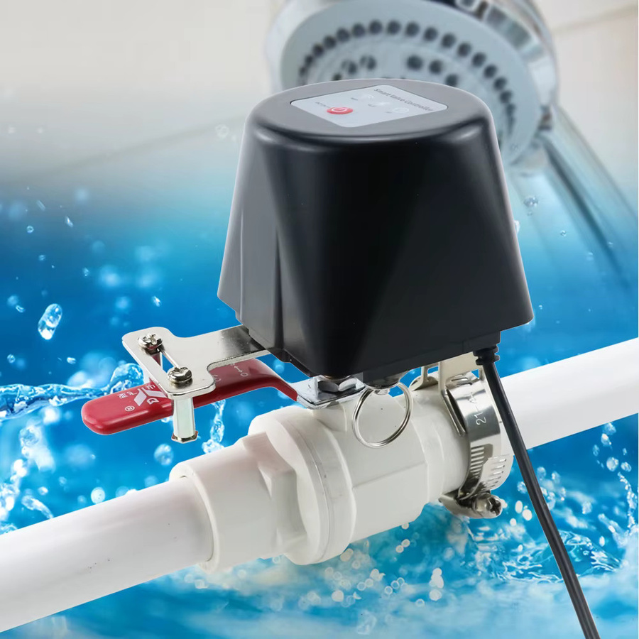 HOENYZY Zigbee Smart Gasventil und WLAN Garten-Wasserabsperrventil mit Timer zur Bewässerungssteuerung, kompatibel mit Alexa, Google Assistant und TUYA App, Schwarz - Bild 3