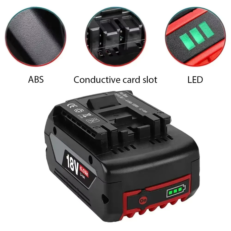 Bosch Original 18V Lithium-Ionen Akku mit 6,0 Ah in Schwarz - Bild 5