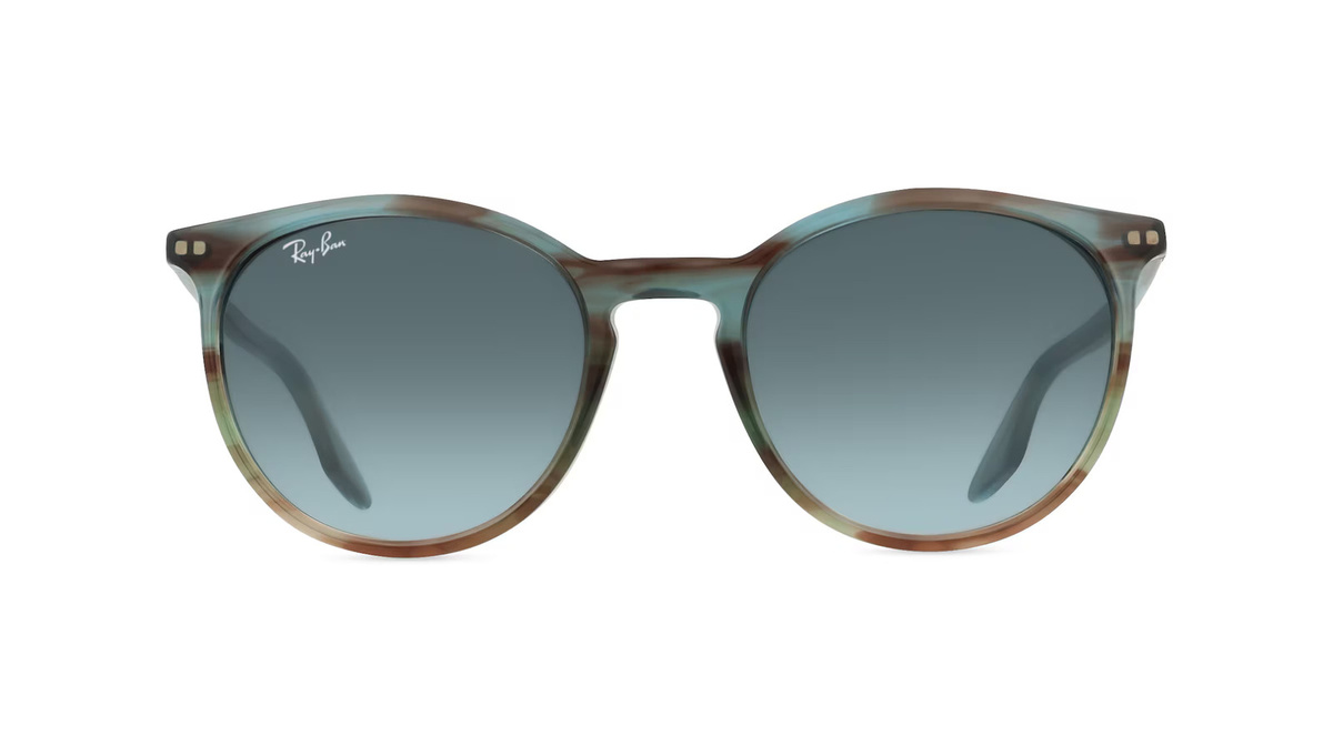 Ray-Ban RB2204 Sonnenbrille Panto, Vollrand, Acetat, Unisex, Blau - Bild 1