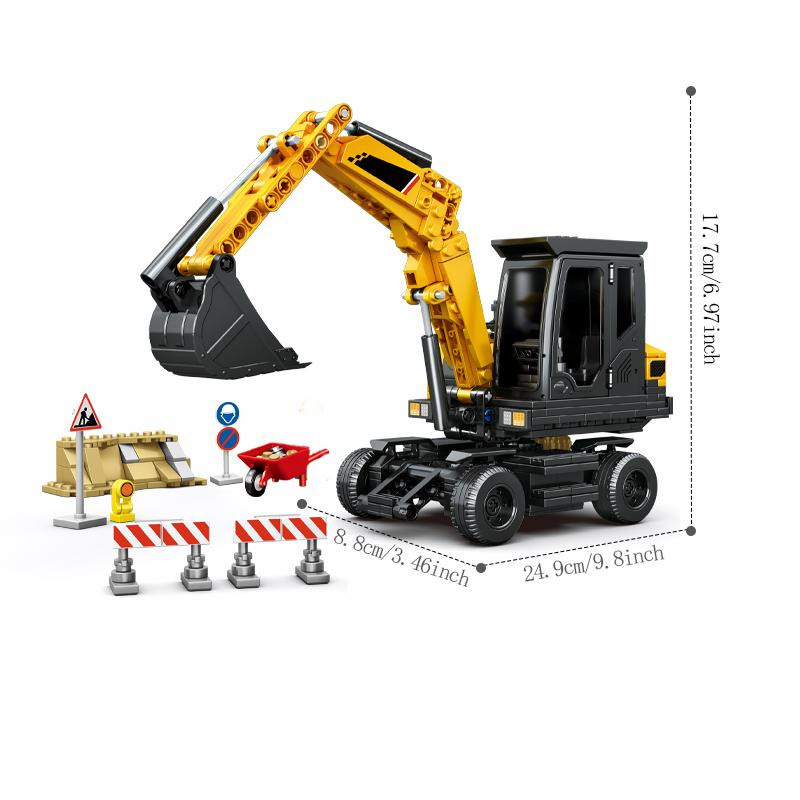 SEMBO Stadtbau Ingenieurfahrzeug Szene Bausatz Bausteine ab 6-12 Jahre - Bild 2