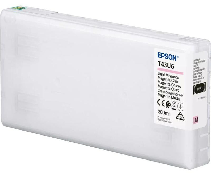 Epson T43U Light Magenta Tinte für SureLab SL-D800, 200 ml - Bild 1