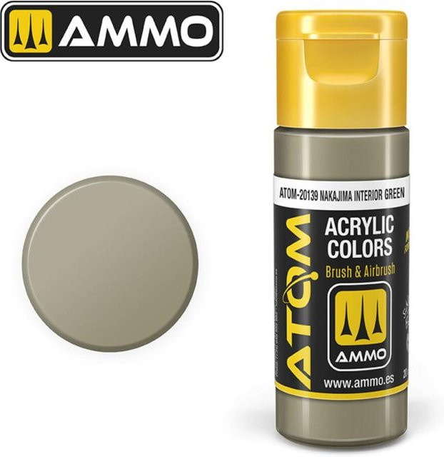 AMMO by MIG Jimenez Atom Color Nakajima Interior Green, Grün - Bild 1