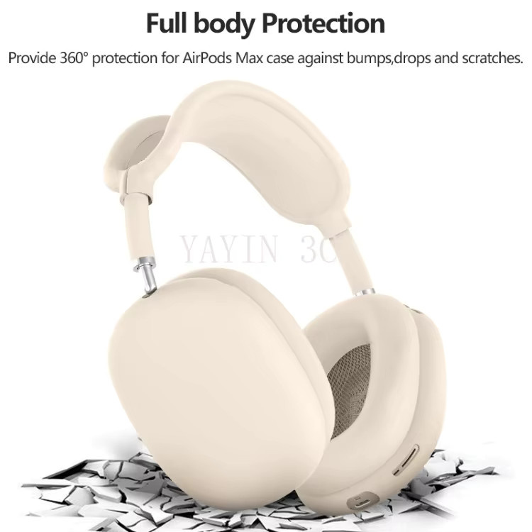 4-in-1 Silikon Schutzhülle für Apple AirPods Max 1 und 2 inklusive Ohrpolster-Schutz und Stirnband zur Antikollision und zum Schutz vor Berührungen - Bild 2