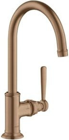 Hansgrohe Axor Montreux Waschtisch-Einhebelmischer in Roségold mit schwenkbarem Auslauf und inklusivem Pop-up-Abfluss - Bild 1
