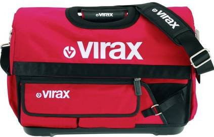 Virax Werkzeugtasche unbestückt aus Leder in Rot mit Trageriemen - Bild 1