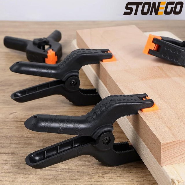 Stein ego Nylon A-Clip Federclip aus Kunststoff in Schwarz für Fotografie-Hintergründe und Holzbearbeitung - Bild 1