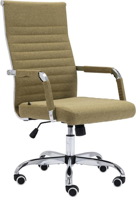 TPFLiving Bürostuhl Amadeus in Grün mit Stoffbezug, Armlehnen und Rollen, B/T/H: 63 x 51 x 120 cm - Bild 1