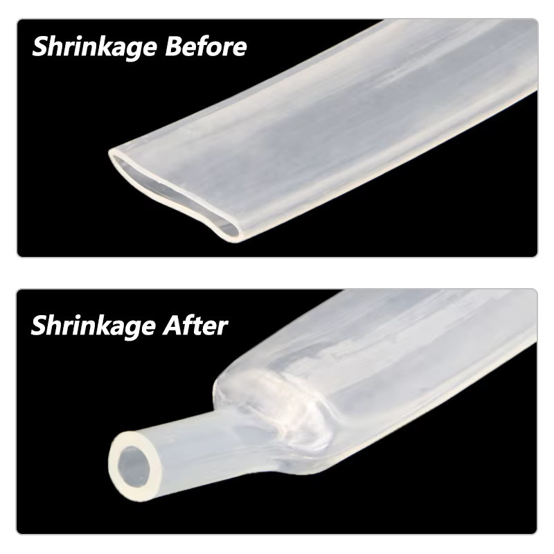 Transparentes doppelwandiges Schrumpfschlauch-Set mit Kleber, isolierte Schrumpffolie von 1,6 mm bis 39 mm - Bild 3