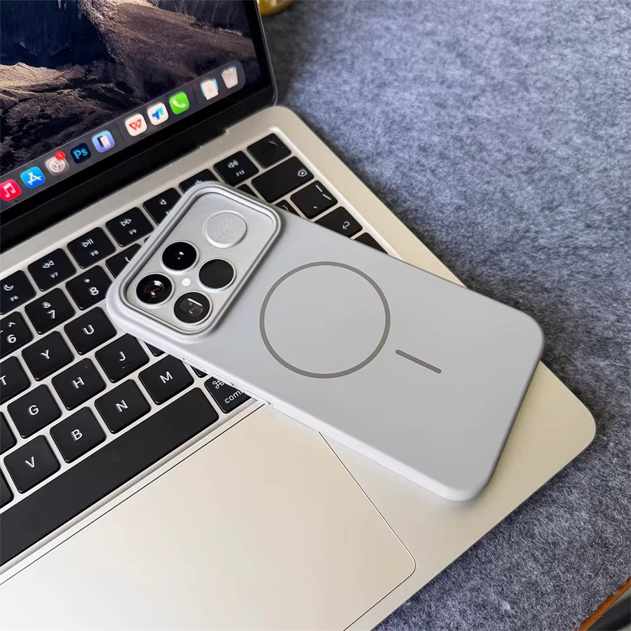 Ultradünne matte Hartschalen Schutzhülle für Xiaomi POCO F8 Ultra F7 X7 X6 X5 F6 F5 Pro M6 mit magnetischer kabelloser Ladeabdeckung in Schwarz und Grau - Bild 2