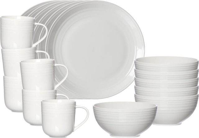 Ritzenhoff & Breker Frühstücks-Set Levi Coffee Service aus Porzellan, 18er Set, Weiß - Bild 1