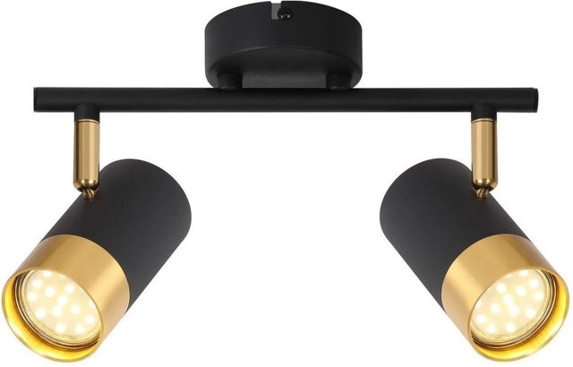 NETTLIFE Deckenstrahler aus Metall in Schwarz, dimmbar und verstellbar - Bild 1