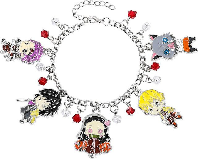 CHIC STUDIO Armband DIY Anhänger, Kamado Nezuko, gray, Unisex - Bild 1