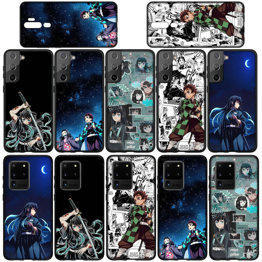 MINISO Handyhülle Nezuko Demon Slayer Design für iPhone, Samsung Galaxy A55 5G, Xiaomi Poco und Redmi Note in Schwarz und Mehrfarbig - Bild 5