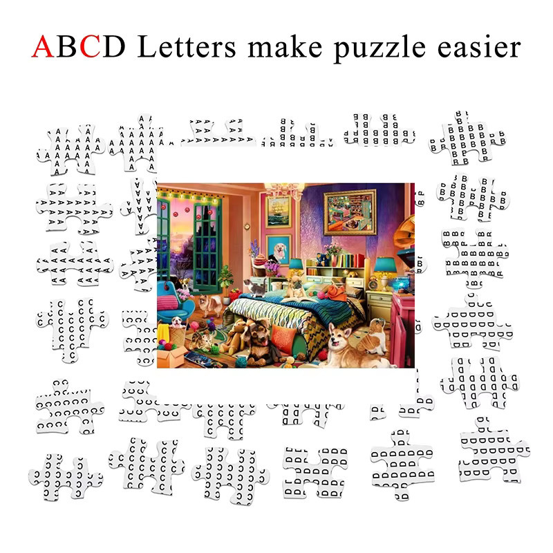 MaxRenard Hunde im Schlafzimmer, Puzzle, 1.000 Teile, ab 14 Jahren - Bild 5