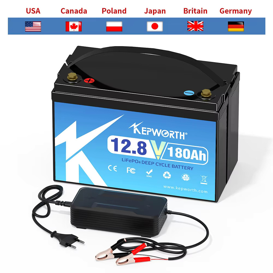 KEPWORTH Lithium-Eisenphosphat-Batterie 12V 180Ah 300Ah mit verbessertem BMS für Wohnmobile, Golfwagen und Off-Grid Anwendungen - Bild 3