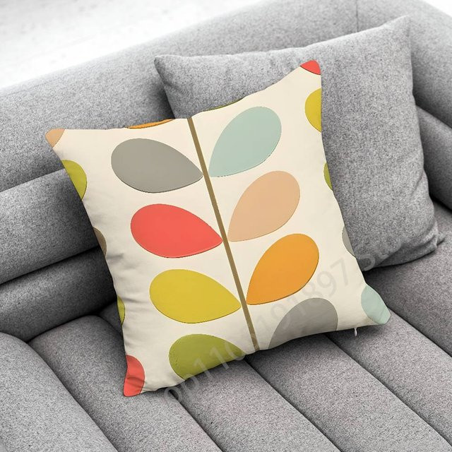 Orla Kiely Folio Kissenbezug Mehrere Stiele quadratisch B/H: 50 x 50 cm - Bild 1
