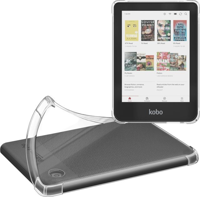 Stoßfeste transparente TPU-Schutzhülle von IEOVIEE für Kobo Libra Colour, Libra 2 und Clara Colour Modell N367 - Bild 1