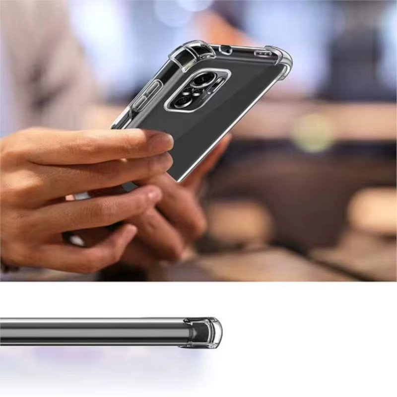 Stoßfeste transparente Schutzhülle mit Airbag-Funktion für Xiaomi Redmi Note 10 11 12 13 Serie und Redmi 10A 10C 12C 5G - Bild 3