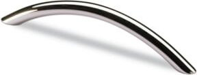 Möbelgriff Hettich Nicia STA Bogenform in Chrom Silber, Länge: 192 mm, Tiefe: 10 mm - Bild 1