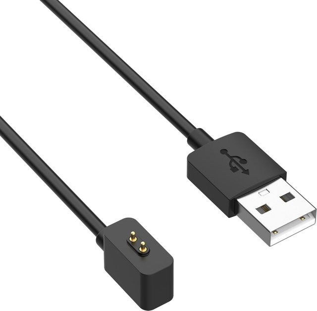 Xiaomi USB-Magnetladekabel in Schwarz für Mi Band 8 und Mi Band 9 mit USB-A und USB-C Anschluss - Bild 1