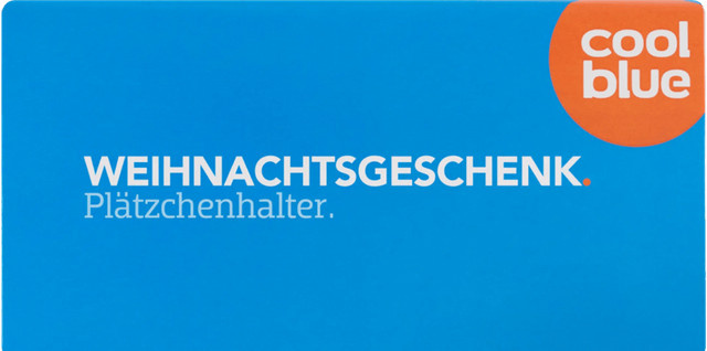 Coolblue Geschenkgutschein Weihnachten 10 Euro in Blau - Bild 1