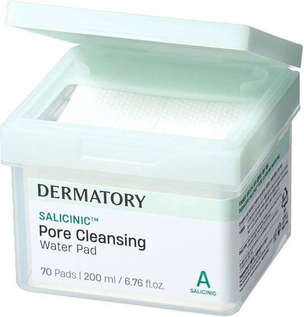 Dermatory Salicylsäure Porenreinigungs-Wasserpads, 200 ml, Empfindliche Haut - Bild 1
