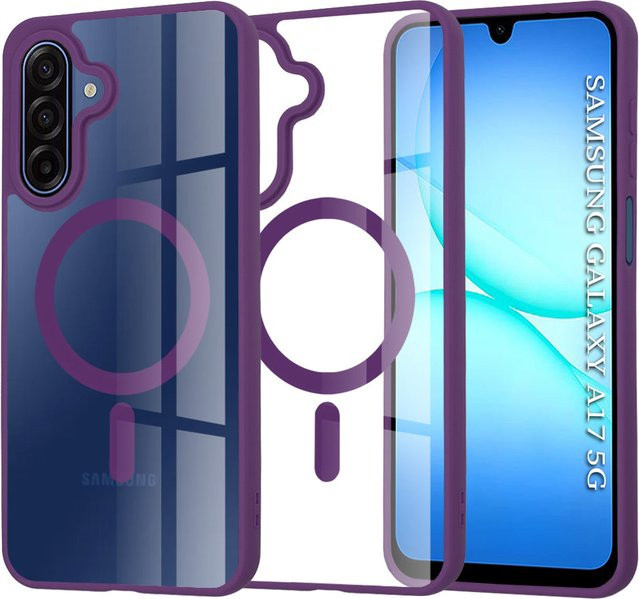 Techsuit Pro MagSafe-Hülle für Samsung Galaxy A17 4G und A17 5G in Lila - Bild 1