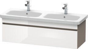 Duravit Waschtischunterschrank DuraStyle in Weiß Hochglanz, B/H/T: 123 x 39,8 x 44,8 cm - Bild 1