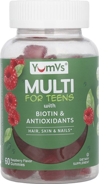 YumVs Biotin-Gummibärchen Himbeere, 60 Stück - Bild 1