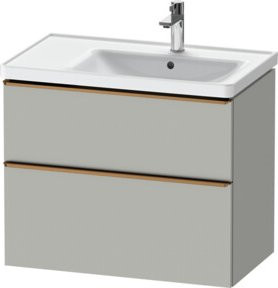 Duravit Waschtischunterschrank D-Neo in Grau Matt, B/T: 78,4 x 45,2 cm - Bild 1