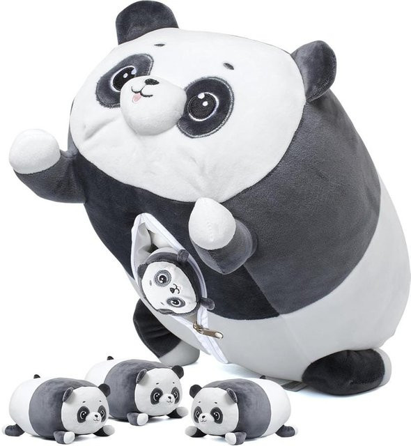 PixieCrush Panda Plüschtier-Set, 5-teiliges Set, ab 3 Jahren - Bild 1
