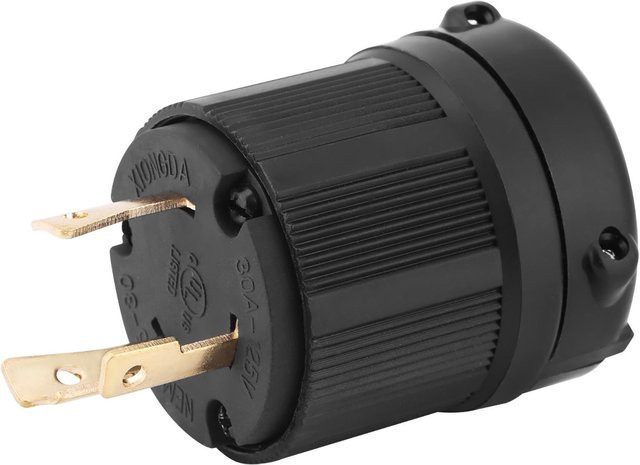 Elektrischer Steckverbinder NEMA L530 30A 125V 3-adriger Twist Lock in Grau von TOMTOP JMS - Bild 1