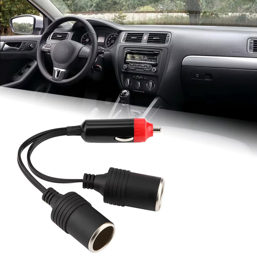 YOUTHINK 2-Wege-Autoladegerät als Zigarettenanzünder-Splitter und Adapter in Schwarz - Bild 3