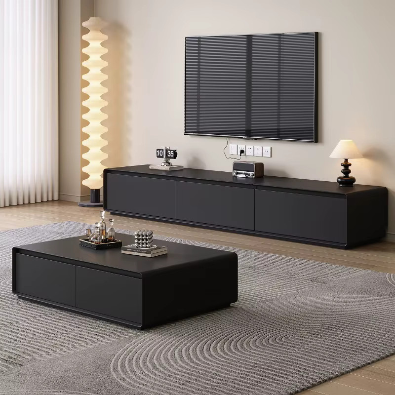 Minimalistischer TV-Ständer von DUTRIEUX als Aufbewahrungs-Organizer für dein Wohnzimmer, MDF, Matt, Farben: Weiß oder Schwarz, B/T/H: 40,0 x 35,0 cm - Bild 2