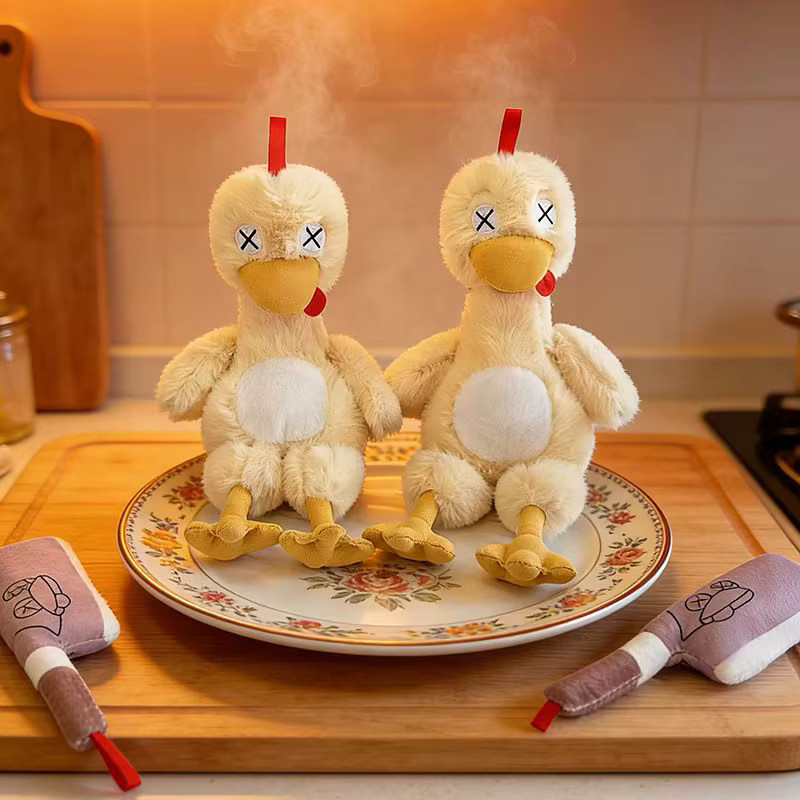 Aoger Enten-Plüschtier, Plüsch-Entenpuppe, 30 cm, gelb - Bild 3