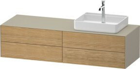 Duravit Waschtischunterschrank White Tulip in White, Breite: 160 cm, Tiefe: 55 cm, Höhe: 40,8 cm - Bild 1