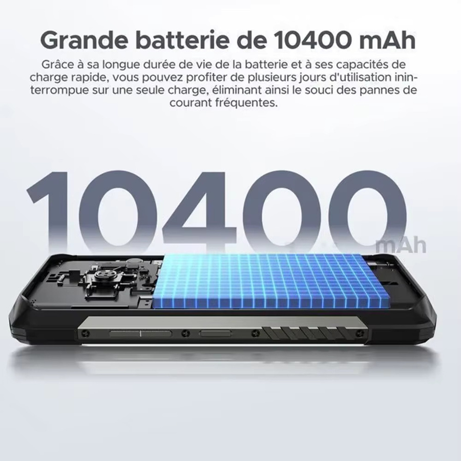 DOOGEE Fire 6 Robustes Smartphone mit Wärmebildkamera, 256 GB ROM, 16 GB RAM, 6,56 Zoll Bildschirm, 50 MP KI-Kamera und 10400 mAh Akku, Android 14 - Bild 2