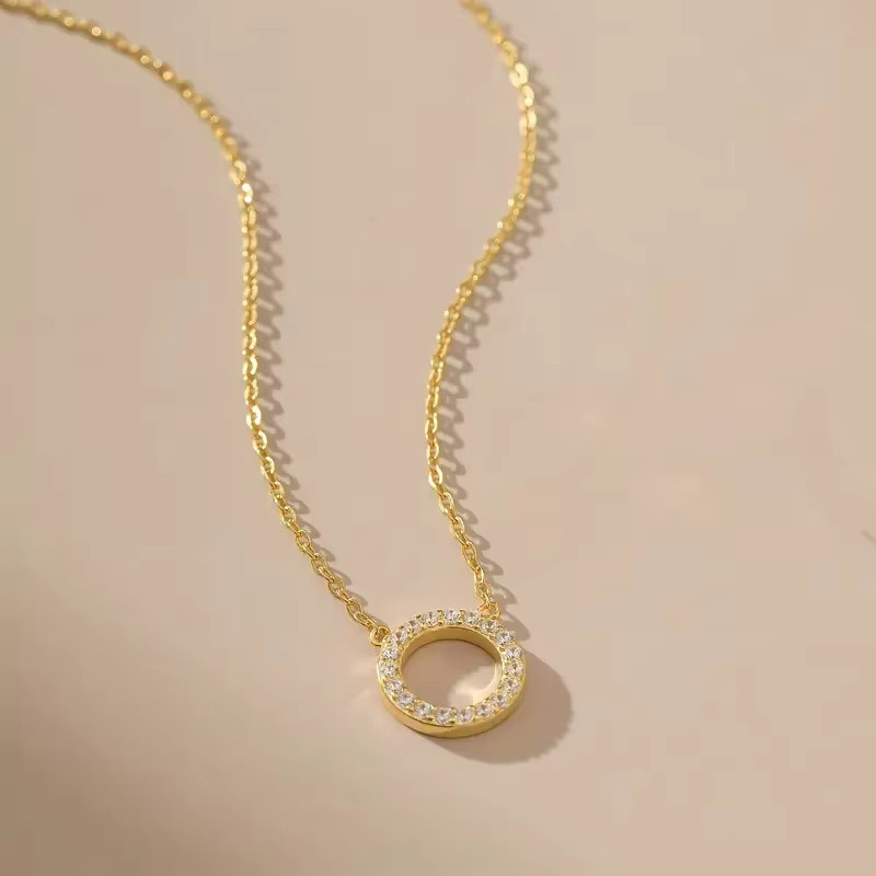 Huitan Halskette mit Anhänger, Gold, Zirkonia, Damen - Bild 3