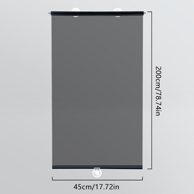 a3Electronic Blackout Fensterfolie mit Saugnapf in Schwarz, Breite: 45 cm, Höhe: 200 cm - Bild 1
