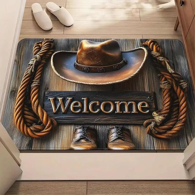 Rutschfeste Fußmatte Deutscher Schäferhund von Lodestar für Eingang, Küche oder Badezimmer, B/B/H: 80 x 50 x 1 cm - Bild 1