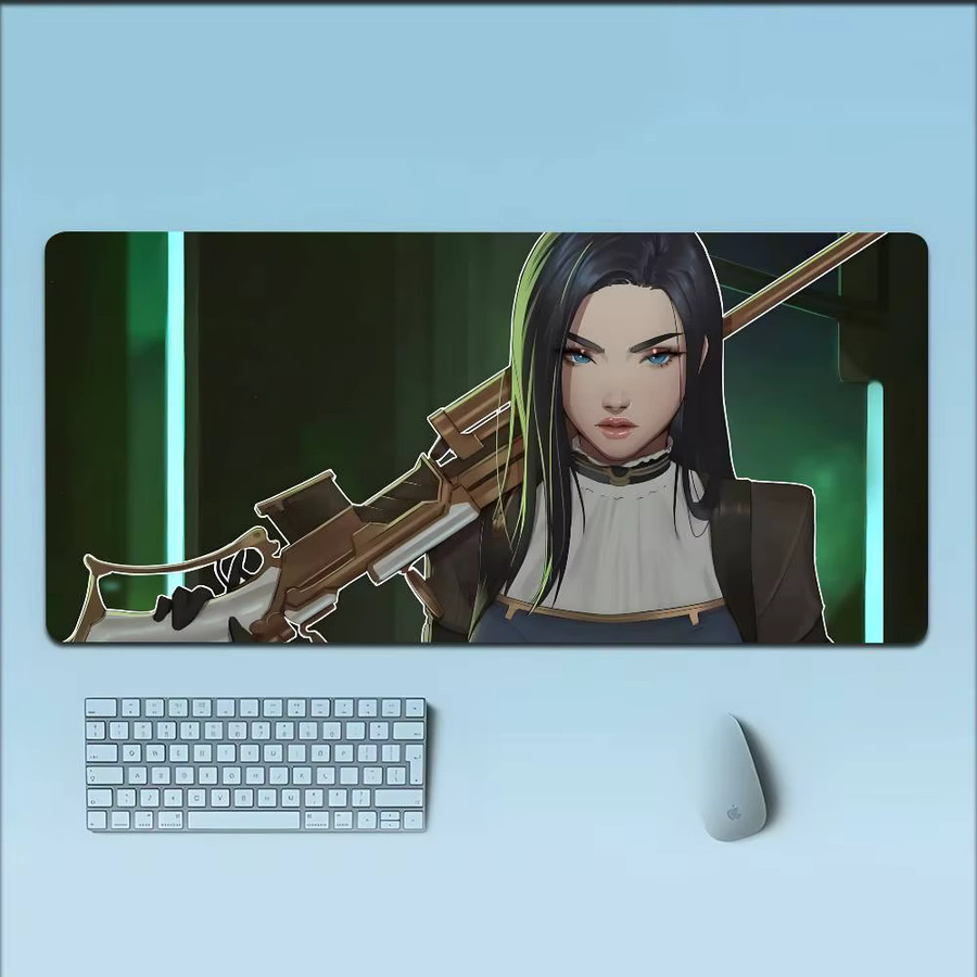 Moetch Anime Spiel Mauspad Caitlyn Kiramman XXL Multicolour Rutschfest für E-Sport und Büro - Bild 3