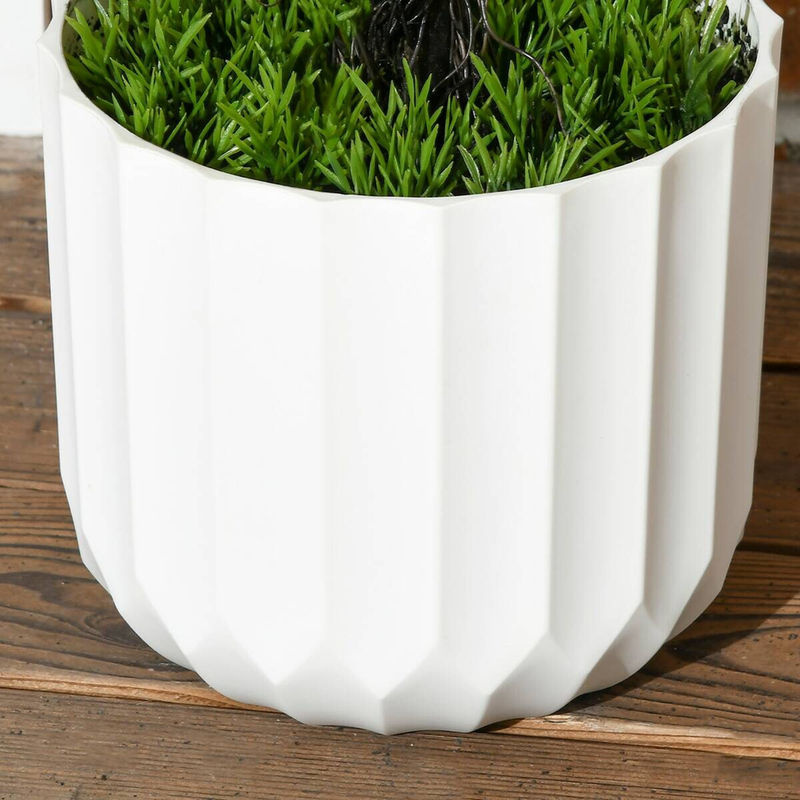 HOMCOM Kunstpflanze Zypresse 2er-Set grün mit Topf für Indoor und Outdoor, B/T/H: 12 x 12 x 90 cm - Bild 3
