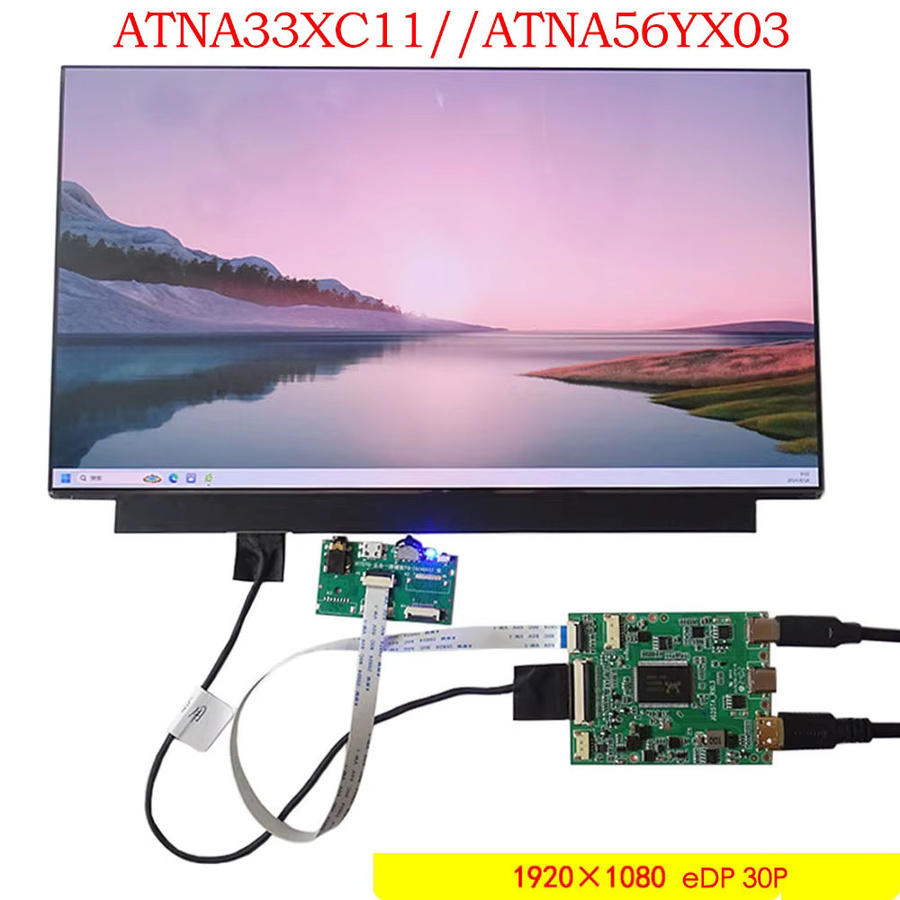 Samsung OLED-Controller-Treiberplatine für Laptop-Bildschirme ATNA33XC01 ATNA56YX03 mit 1920x1080 Auflösung, 30-Pin EDP, Mini HDMI und Type-C Anschluss - Bild 2