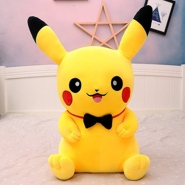 Potdemiel Pikachu Pokémon Plüschtier, 40–120 cm, Gelb, Bunt / Mehrfarbig - Bild 1