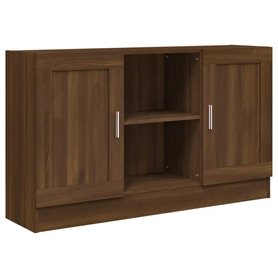 vidaXL Sideboard in Eiche Braun aus Holzwerkstoff B/T/H: 120 x 30,5 x 70 cm - Bild 2